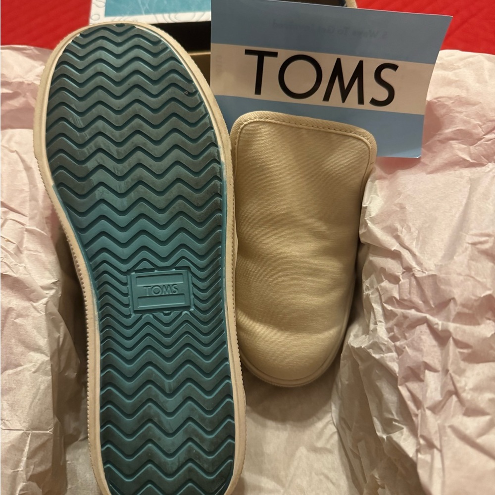 TOMS Cream Slip-On Shoes